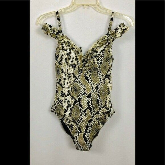 Profile By Gottex Other - Profile One Piece Swimsuit Snake Ruffle